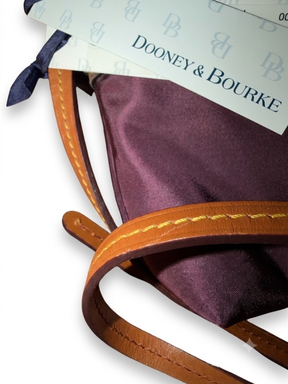 Vintage dooney & Bourke nylon & leather crossbody nwt - Picture 3 of 5